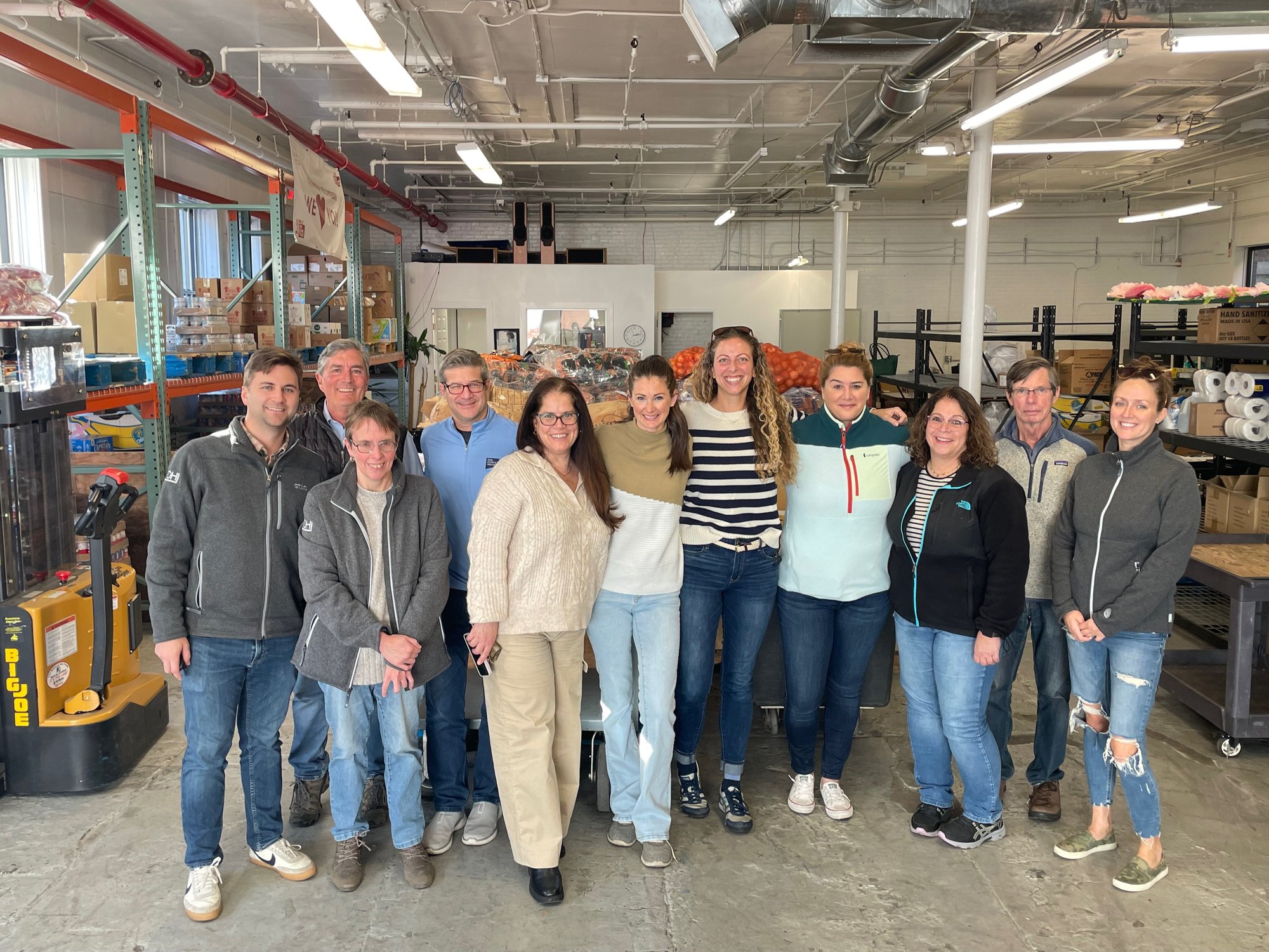 FDH employees volunteer at Person to Person to support families in need in Fairfield County ahead of the holidays. – November 2023
